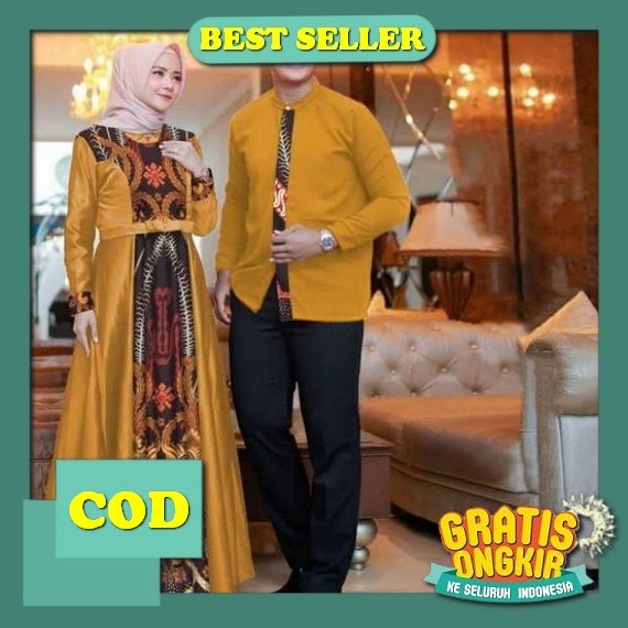Sarimbit Keluarga 2023 Series Mecca Teracota - Baju Couple Keluarga Lebaran 2023 Terbaru Jumbo Ld 13