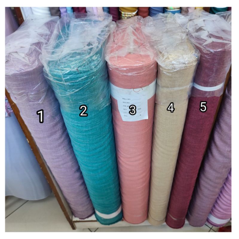 Kain Katun Linen Burberry (Hrg 0.5 m)