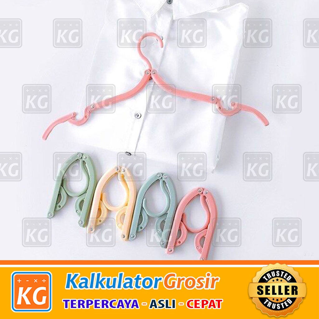 Hanger Lipat Gantungan Baju / Cantelan Jemuran Pakaian Baju Syal Hijab / Foldable Hangers For Travel Portable Serbaguna Travelling
