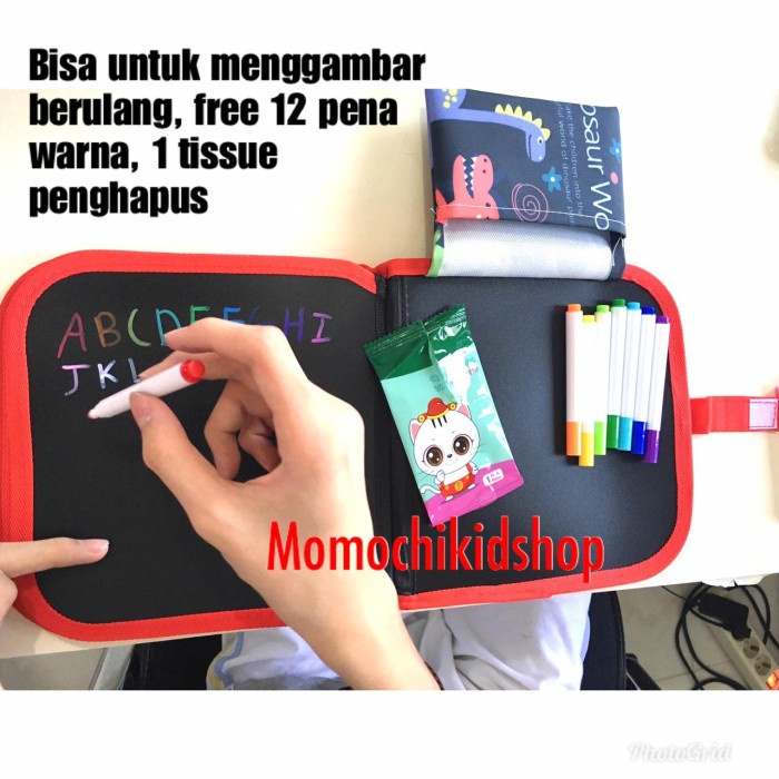 

Terlaris ✨ -Buku Gambar Portable Magic Bisa Dihapus Free 12 Pena Warna dan Tisu Ba - TRANSPORT- 2.1.23