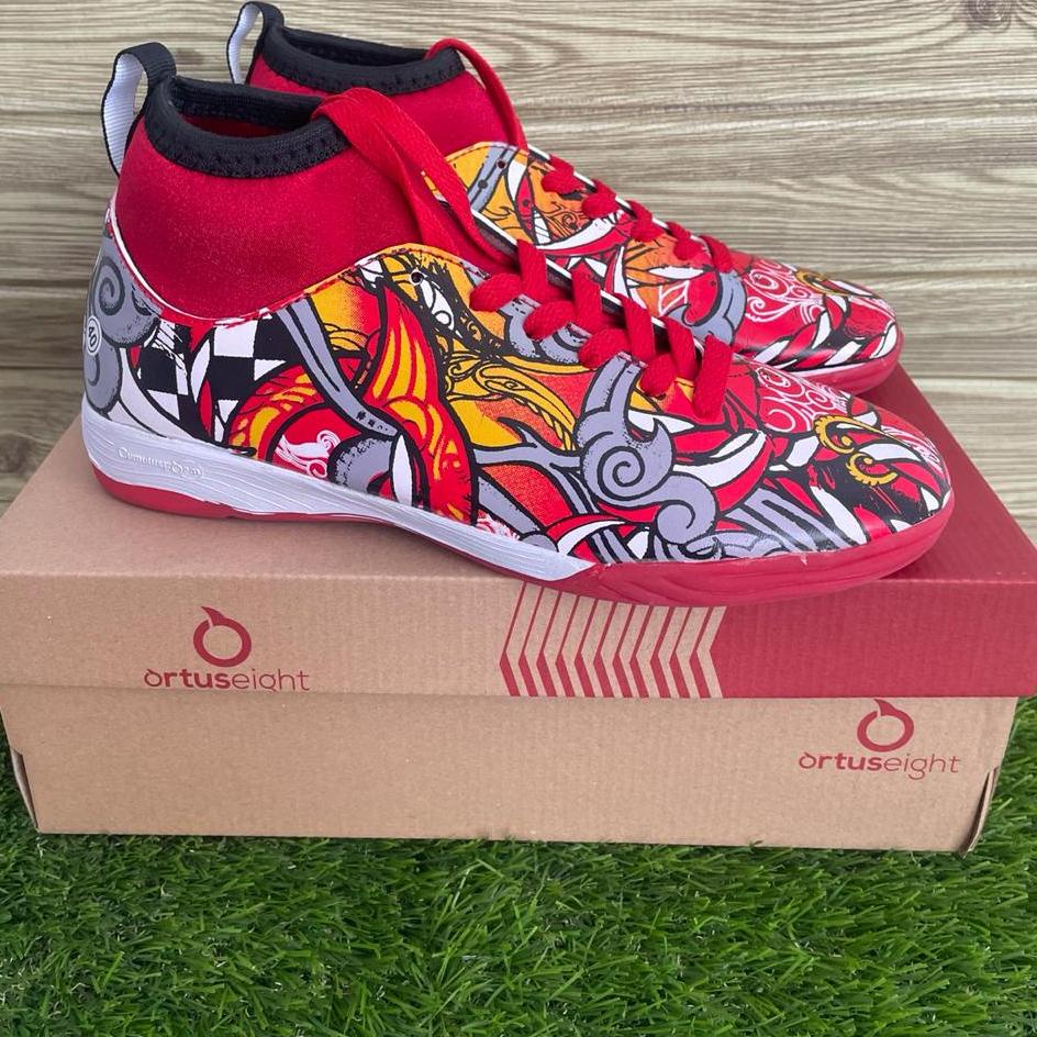 "ROU.28Ja23ι" Sepatu Futsal Ortus booth pandawa bima nakula sadewa yudistira