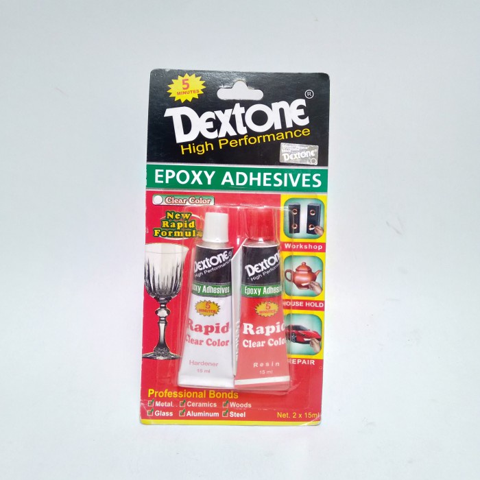 

30 ML / DEXTONE EPOXY ADHESIVE RAPID CLEAR COLOR Lem Besi Set