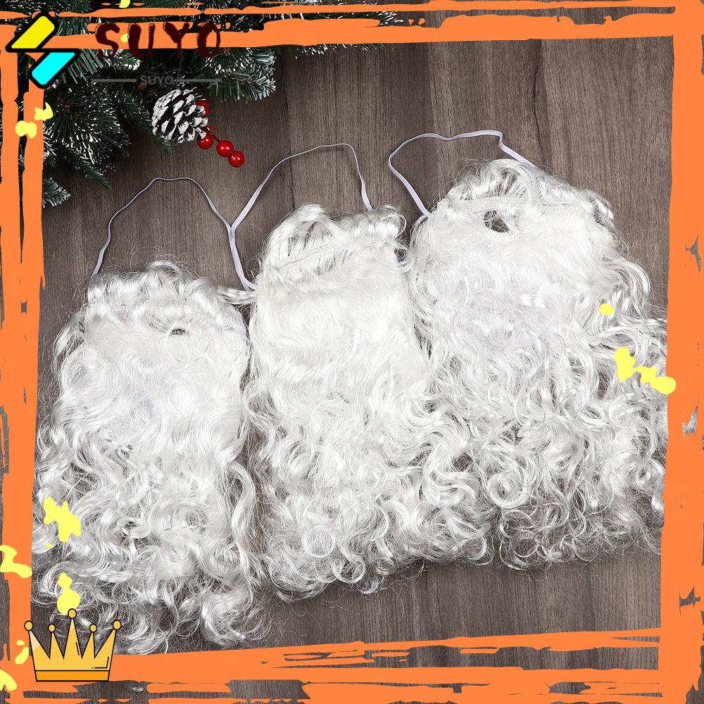 Suyo Santa Claus Jenggot Palsu Wig Pesta Jenggot Hot White