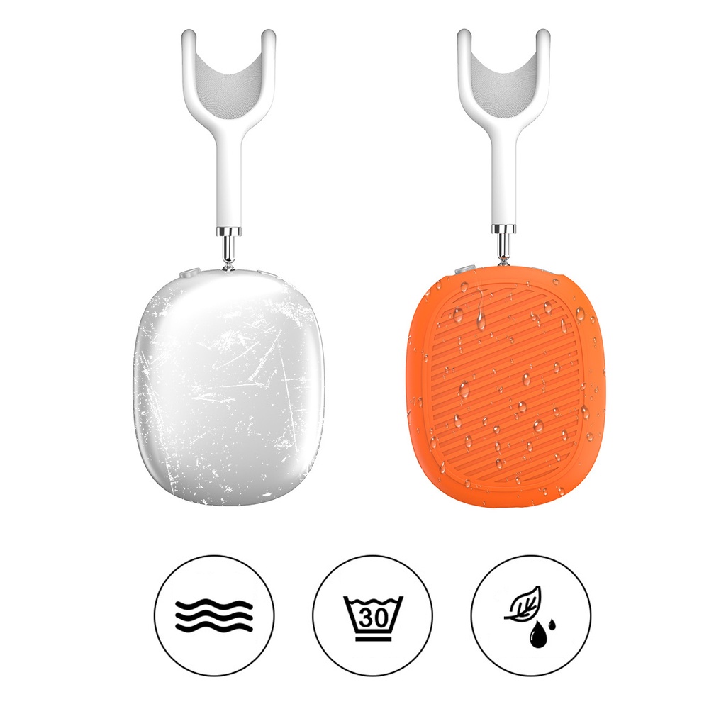 Goresan Sarung Pelindung Warna Solid Case Silikon Untuk Headset Nirkabel Airpods Max