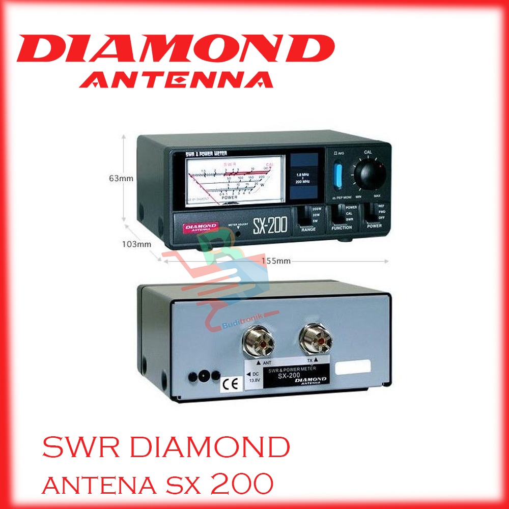 Diamond Antenna SX-200 SWR & Power Meter Baru SX200