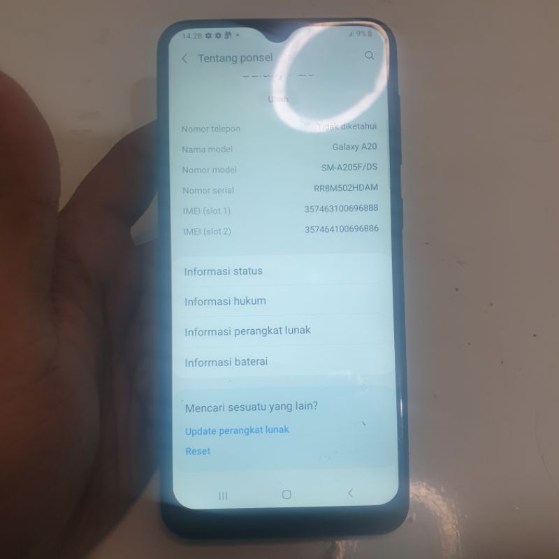 HP Second Samsung A20 Ram 3/32 Murah