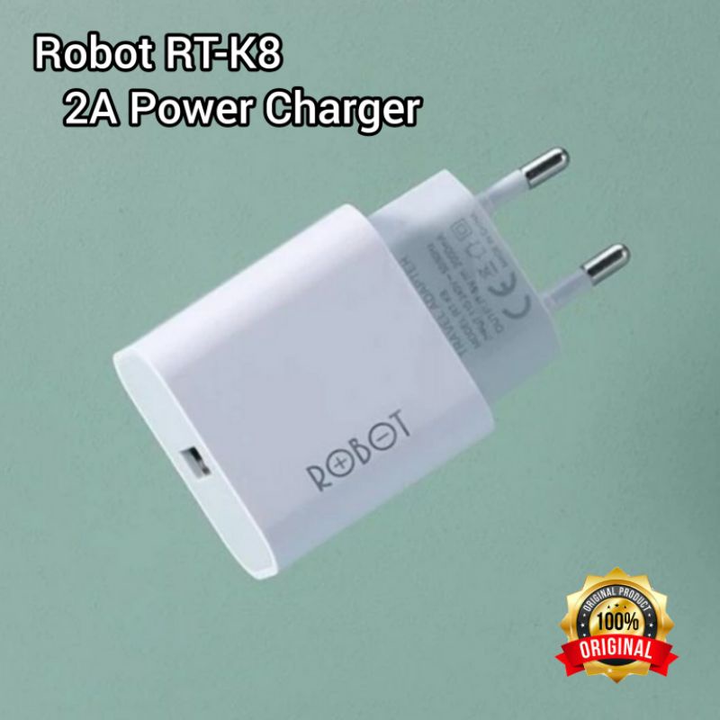 [COD] KEPALA CHARGER ADAPTOR ROBOT RT-K8 2A POWER CHARGER RT K8 / BATOK CARGER CASAN HP