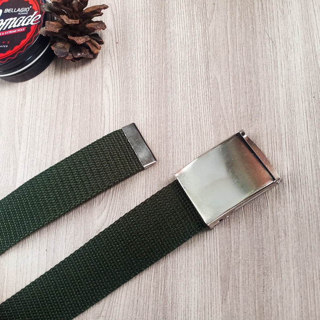 Gesper Ikat Pinggang Size JUMBO 140 CM Pria dan Wanita Poly Hitam Polos Tebal Model Jepit Termurah / Ikat Pinggang Pria Jumbo Kain / Sabuk Kain Big Size