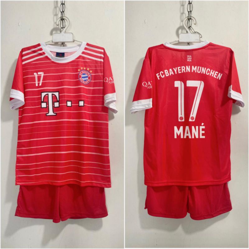 Setelan bola Bayern Munchen - Sadio Mane / Kaos bola anak Bayern munich / Jersey kids /  Baju bola s