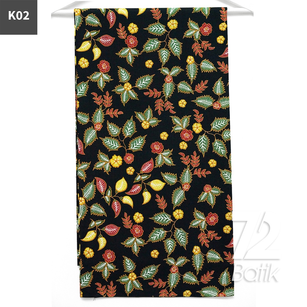 KAIN BATIK PREMIUM Bahan Katun Motif Daun Mint Merah 722721 Cap 72 Jarik Jarit Samping Kebat Panjang Batik Katun Modern Premium Bahan Seragam Batik Pernikahan Kantor Keluarga Murah Kamen Jadi Batik Bali Lembaran