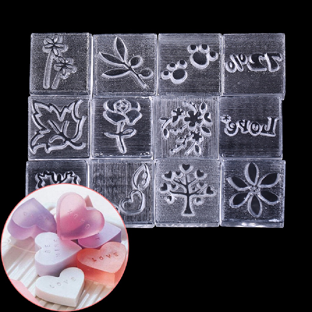 [Birth] Akrilik Kata Alami Handmade Sabun Bening Stamping Cap Seal Cetakan Craft DIY [ID]