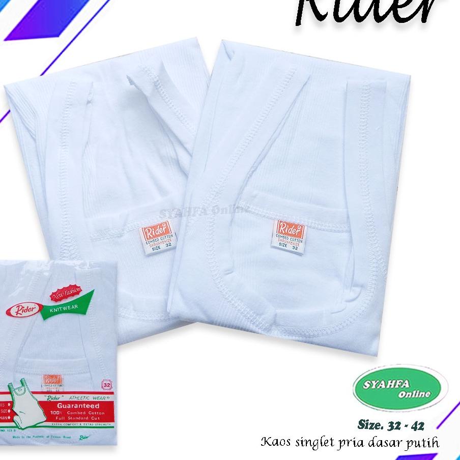Depan SINGLET RIDER | Kaos Dalam Pria / Singlet / Kaos / Rider / Kaos Rider / Pakaian Dalam / Kaos R