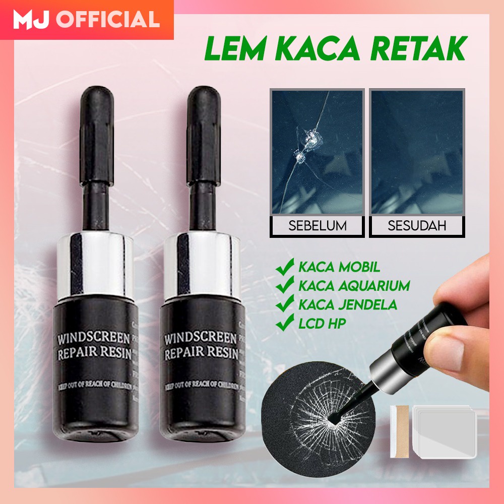 Lem Kaca Mobil Retak Windshield Glass Repair Kit Lem Lcd Hp Super Kuat Original