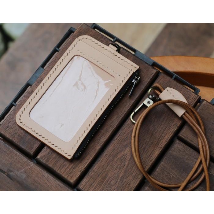 

Id Card Holder Kulit Leather Lanyard Asli