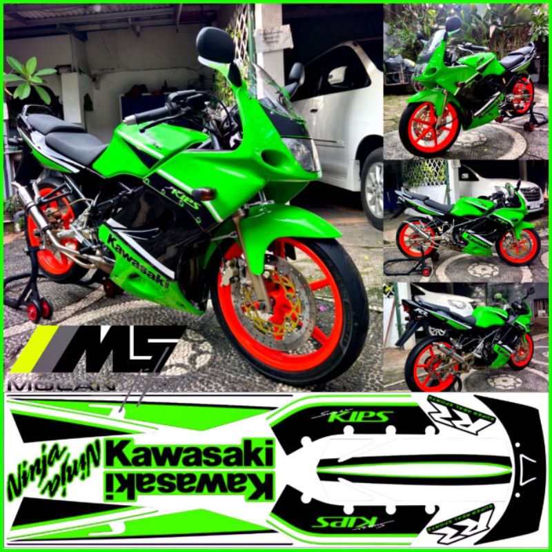 Sticker Striping Variasi Motif Ori Ninja Rr 150 Old 2008 Gen 1 - Ninja Rr Old Gen 2 - Ninja Rr Old G