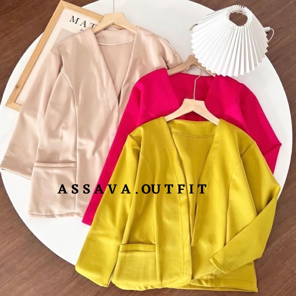 BLAZER SCUBA PREMIUM - BLAZER POLOS SCUBA - NABILA BLAZER SCUBA IMPORT