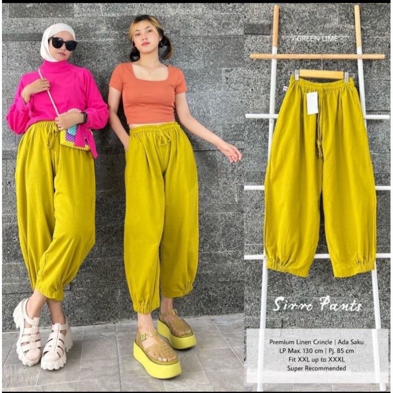 SIRRO PANTS LINEN KRINKEL PREMIUM