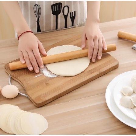 ROLLING PIN KAYU STIK / KAYU PENGIRING ADONAN KUE UKURAN 28CM PIN ROLL PENGILAS KUE ANTI LENGKET