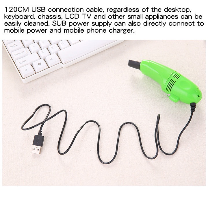 Keyboard Komputer Mini USB Cleaner Keyboard Brush Untuk Notebook PC Case Desktop Portable USB Vacuum Cleaner Alat Pembersih