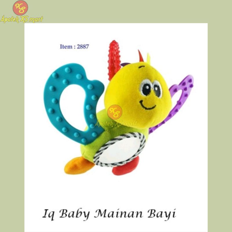 IQ BABY IQ-2887 MAINAN TURTLE SHAPE WITH TEETHER GIGITAN MAINAN BAYI