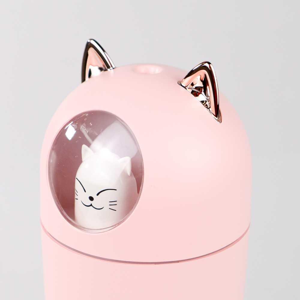 Taffware Humi Humidifier Pelembab Udara Diffuser Cute Cat 300ml - A205
