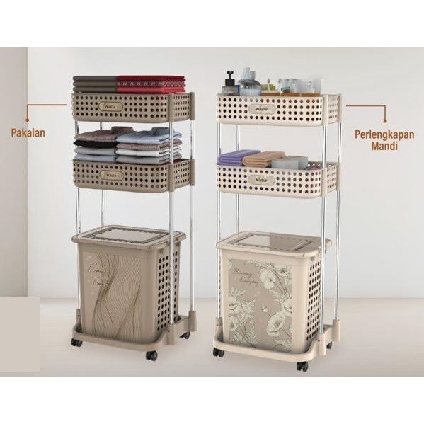 Laundry Basket Rack Emerald / Rak Keranjang Baju Jumbo KHUSUS BATAM