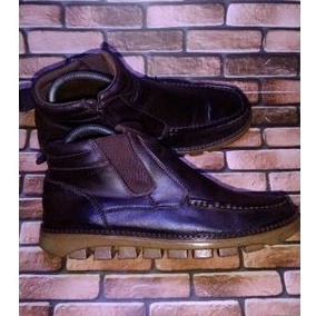 Sepatu Kulit Boots Deisler Brwon Second,39