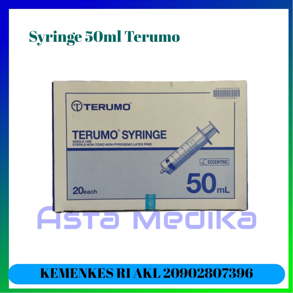 Spuit 50cc Without Needle Terumo Disposable Syringe 50cc Terumo Suntikan Terumo 50ml Spet 50Ml - Eceran