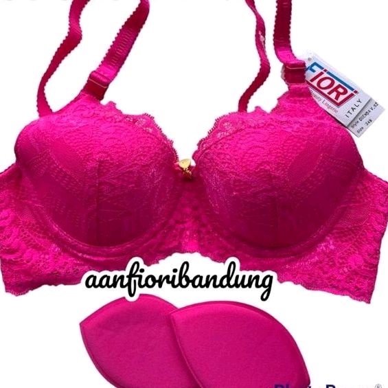 PROMO - FIORI Bra GUENDA PINK | Bra Kawat Busa Tipis Kait 3