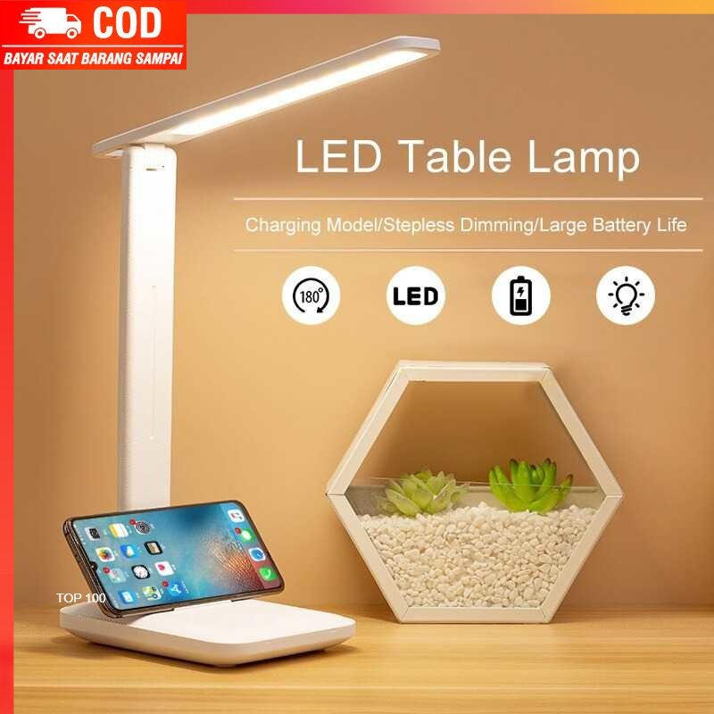 ( 100% BARANG ORI ) NEWSTYLE Lampu Meja Belajar LED Eye Protection USB Rechargeable - K8E-PRO