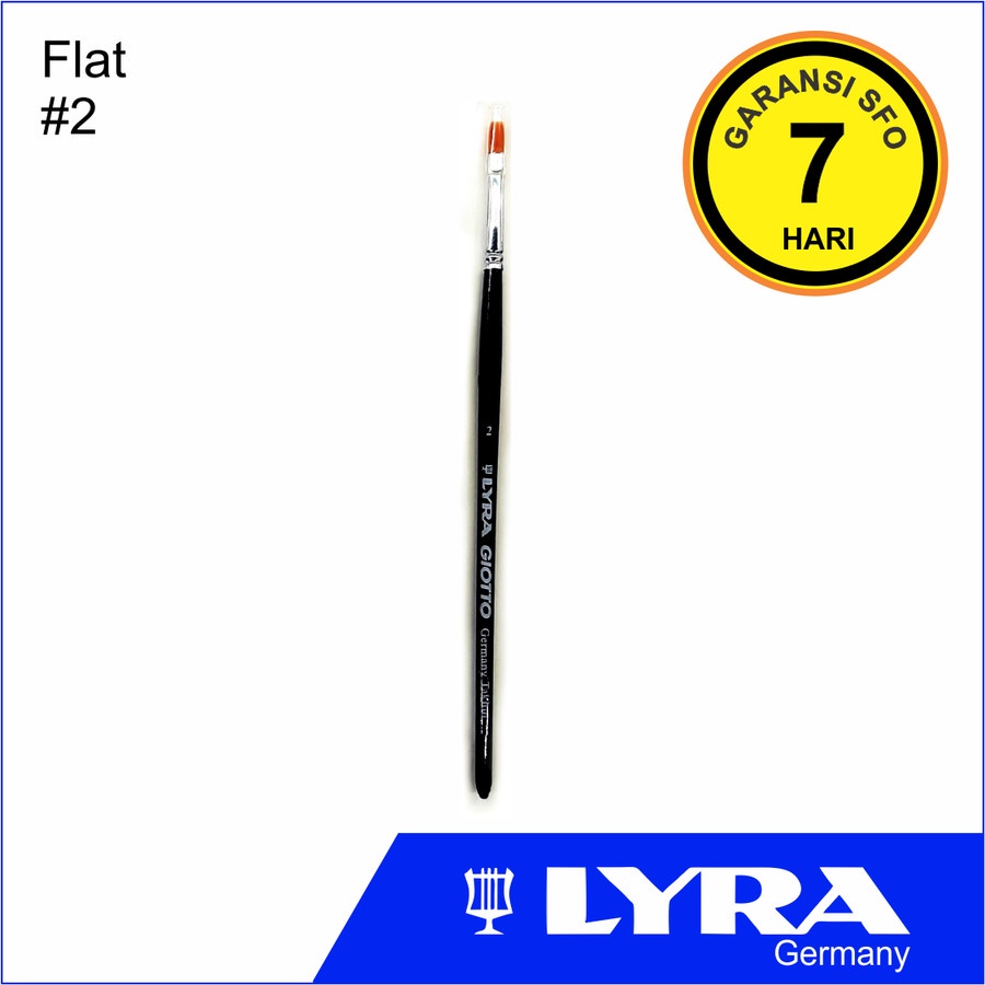 

Lyra Taklon Art Brush Flat 2 - Kuas Lukis No. 2