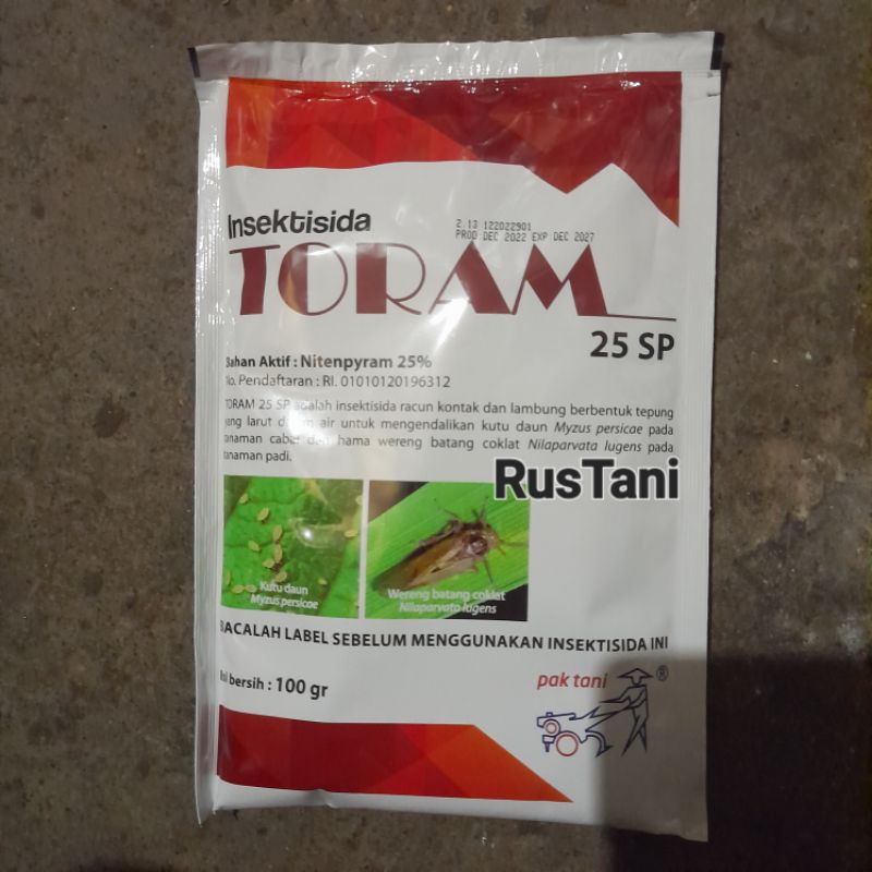 Insektisida TORAM 25SP 100Gr Bahan aktif : Nitenpiram 25%