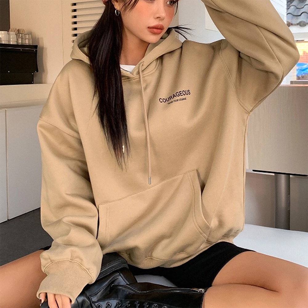 Hoodie Oversize Courageous Star - Korean Style Sweatshirt Oversize XXXL Hoodie Wanita Dan Pria