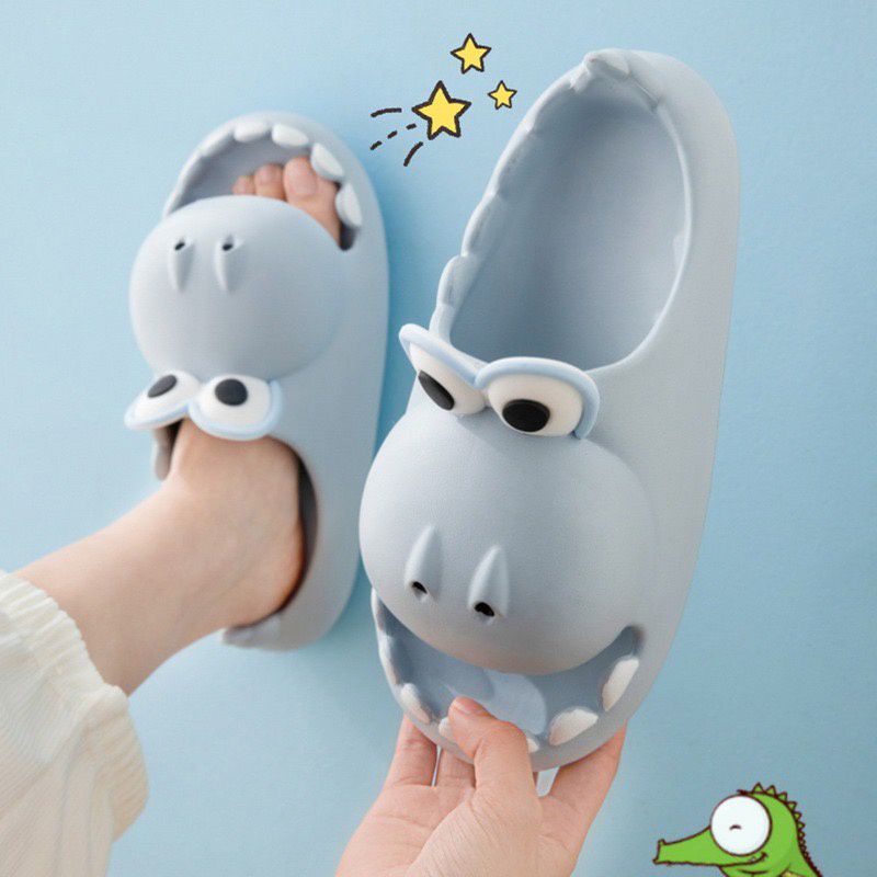 Sandal Viral Gemoy Dinosaurus Buaya Lucu Sandal Couple Kid and Mom 979