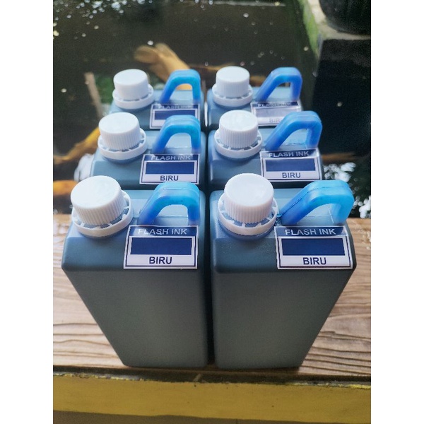 

TINTA STEMPEL FLASH KHUSUS KERTAS ,BLUE ,isi 1 ltr