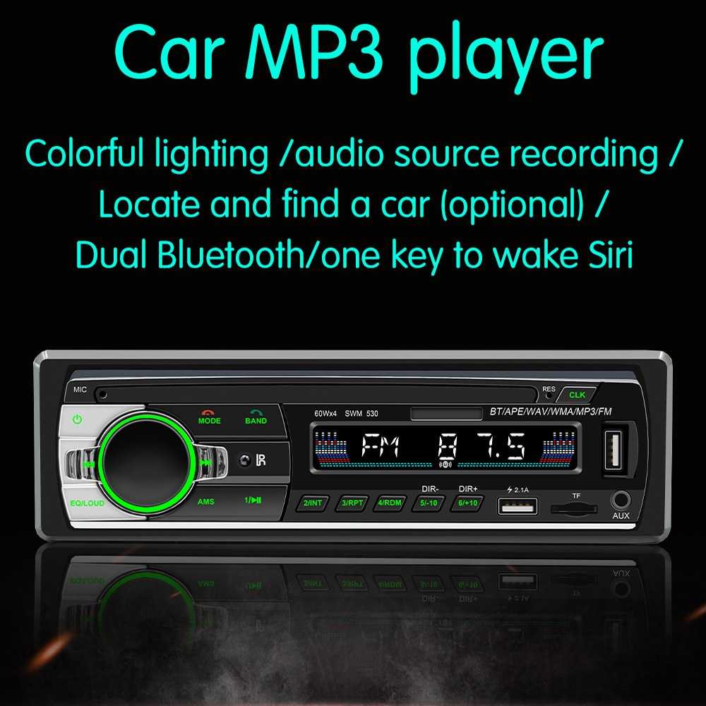 Occkic Tape Mobil MP3 Player Audio Car Bluetooth Hands Free Call - SWM530 - ELNK