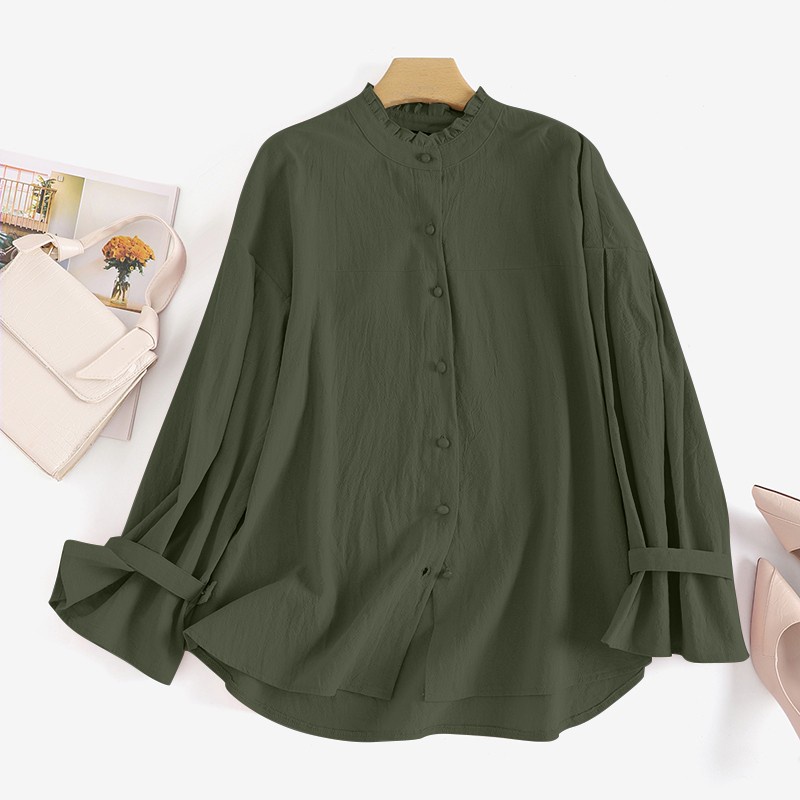 Mentari top kemeja wanita kekinian kemeja wanita jumbo kemeja wanita BIG SIZE