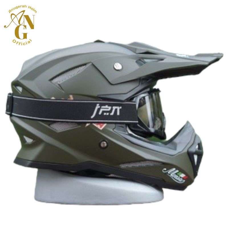 HELM MOTOR TRAIL JPN CROSS MONSA SOLID SUPER PREMIUM