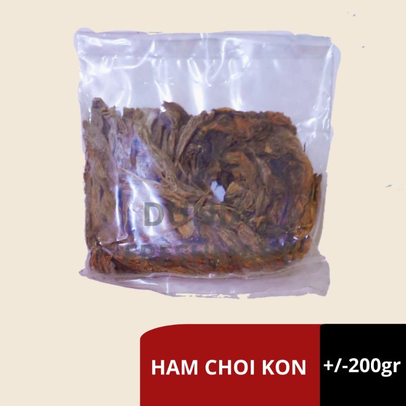HAM CHOI KON +/+200GRAM HAM COI KOI SAYUR ASIN HITAM SAYUR SAWI ASIN