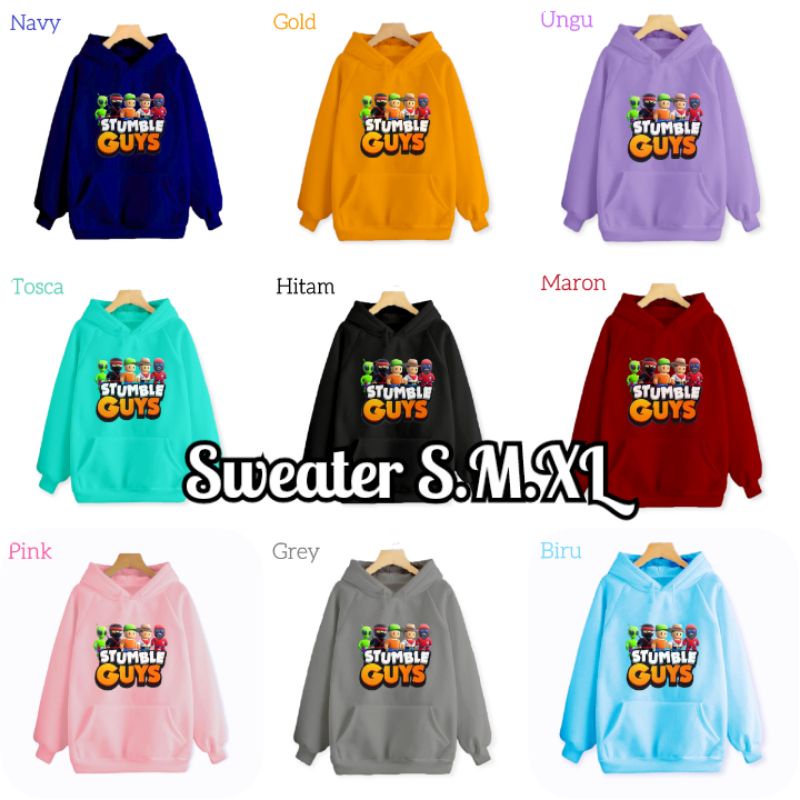 Hzl_outfit SWEATER HOODIE STUMBLE GUYS/HOODIE ANAK ANAK (S.M.L.XL)