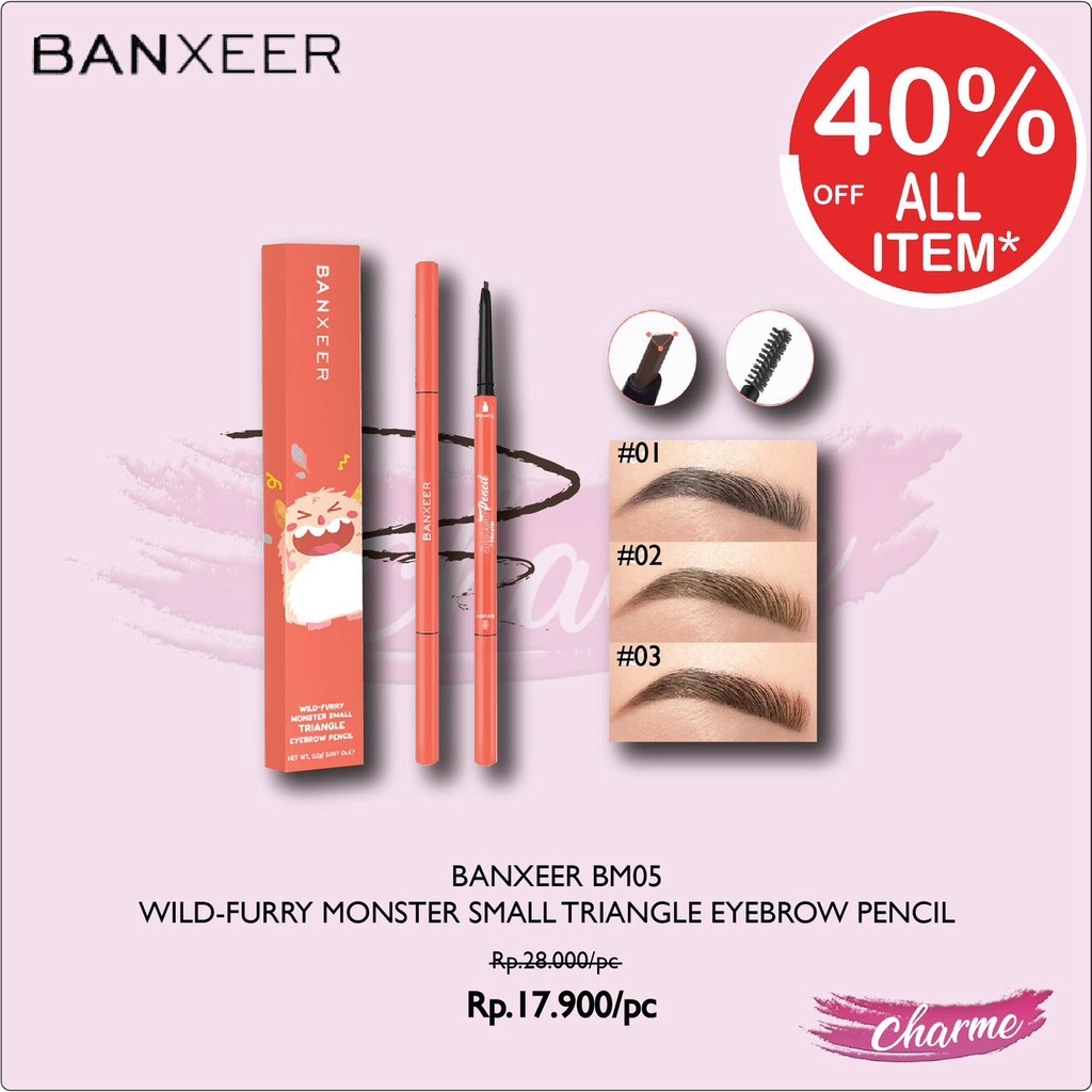 (READY &amp; ORI) Banxeer Wild-Furry Eyebrow Pencil Pensil Small Triangle Alis BM05