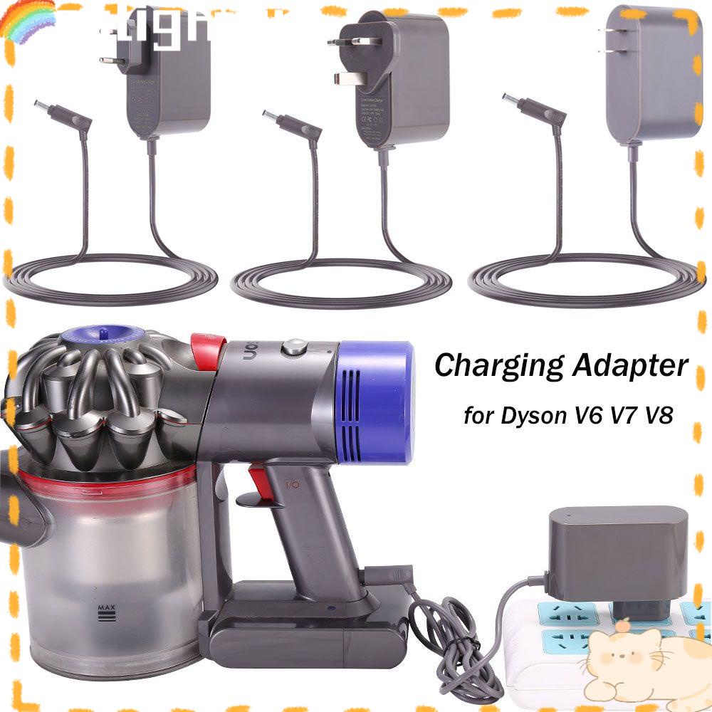 Solighter Vacuum Cleaner Adapter EU Untuk Dyson V6 V7 V8 Plug Cord Charger Power Supply Kabel Charger