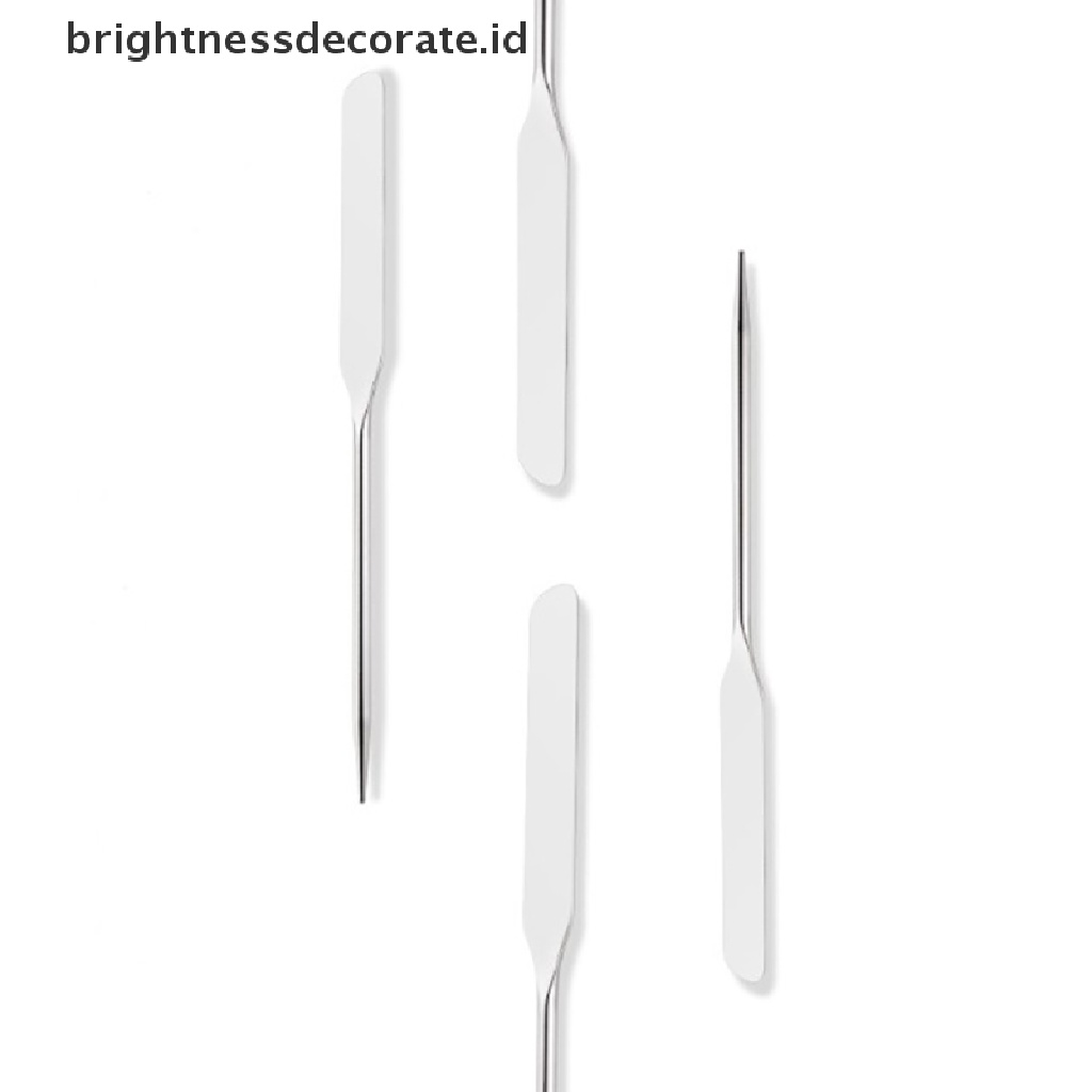 [Birth] Spatula Toner Makeup Stainless Steel Mixing Stick Foundation Alat Pengaduk Krim [ID]