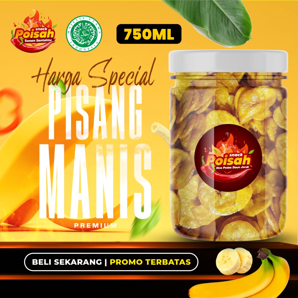 

SNACK POISAH - Pisang Manis Madu Premium 750ml Enak dan Bikin Nagih