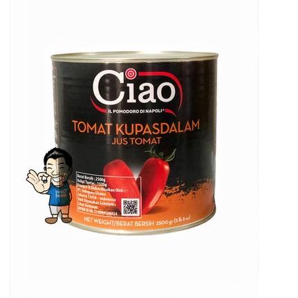 

➻ Ciao Tomat Kupas dalam Jus Tomat- Peeled Tomatoes 2550g ➦