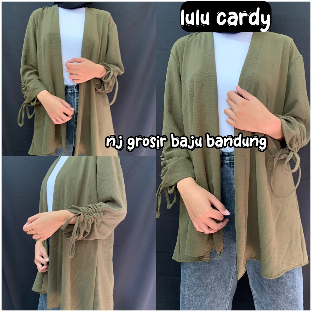 cardigan crinkle wanita terbaru  cardigan wanita termurah  outer wanita kekinian