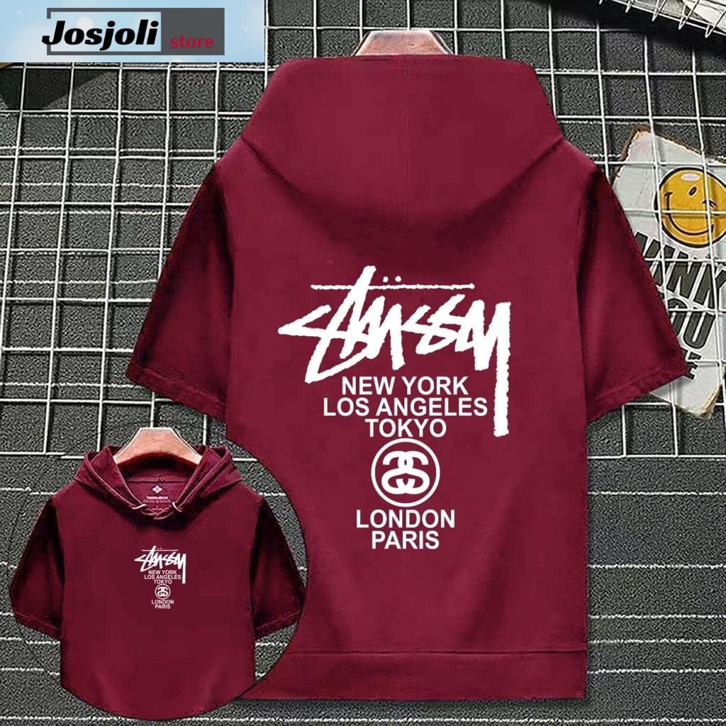 JOSJOLI_STORE/Sweater Hoodie Tuslee Dan Nherub/Sweater Hoodie Pria Dewasa Lengan Pendek/L XL