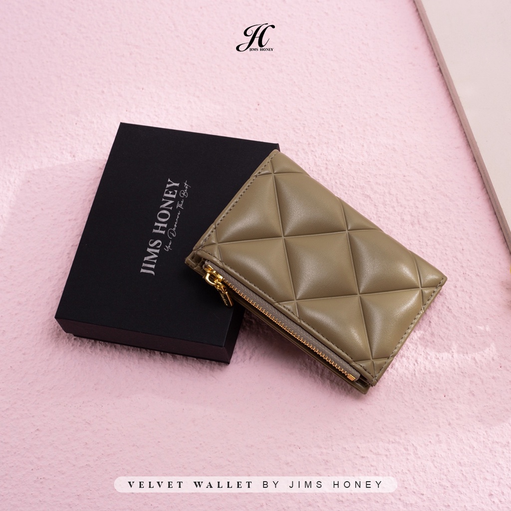 JIMS HONEY DOMPET WANITA VELVET WALLET ( FREE EXCLUSIVE BOX)