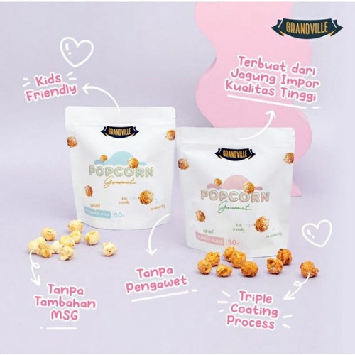 

Grandville Popcorn Gourmet Popcorn Snack non MSG Cemilan Sehat Snack Anak