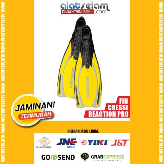 Fin Kaki Katak/Fin Diving/Fin Snorkeling Cressi Reaction Pro-Yellow